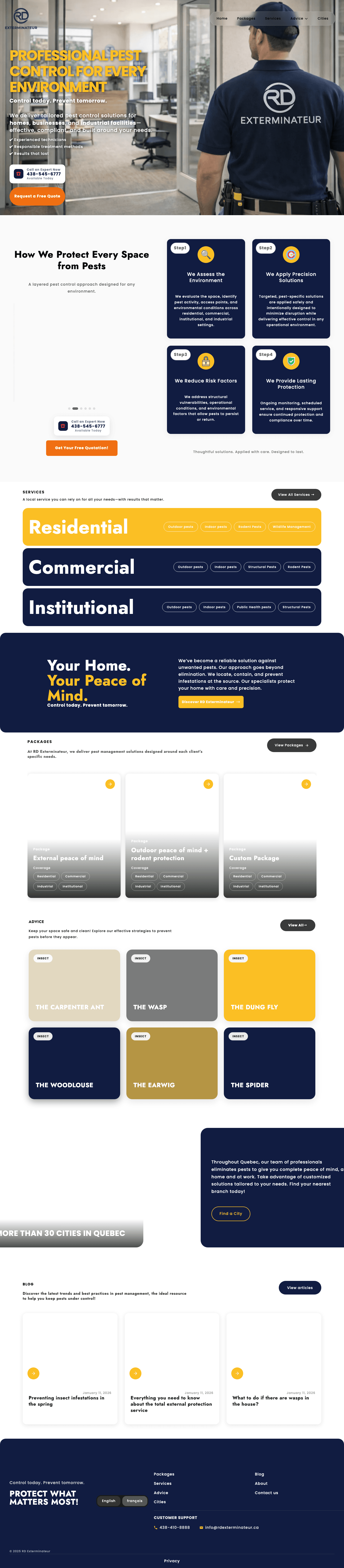 RD Exterminateur full website