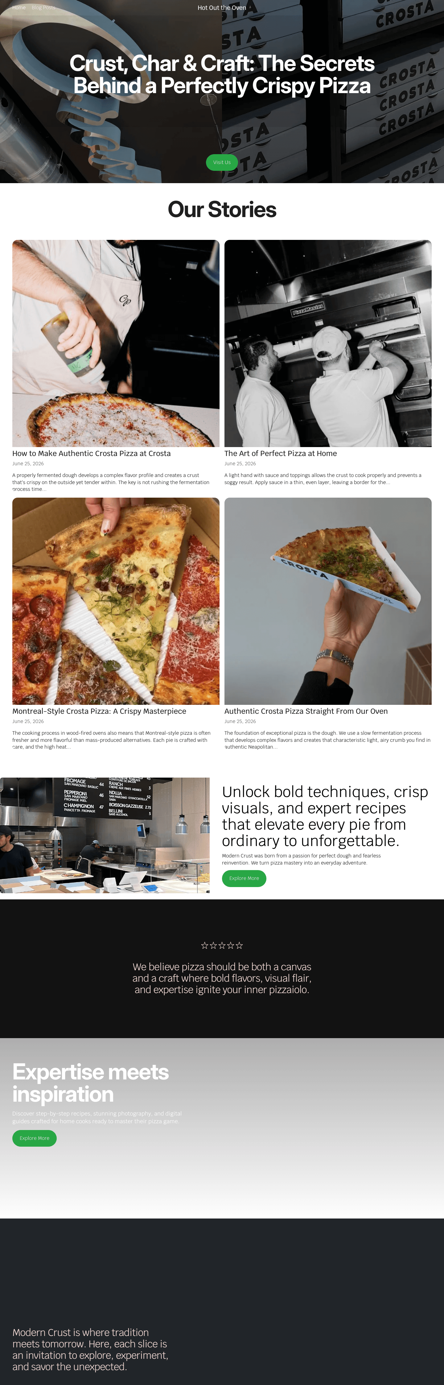 Montreal Crosta shop website